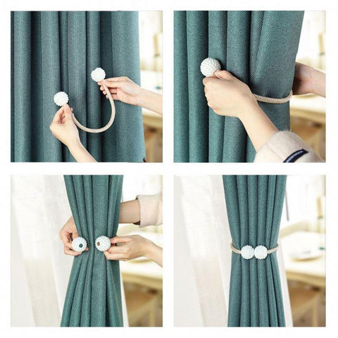 Magnetic Curtain Holders (Pack of 2)