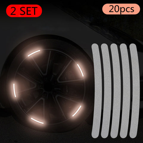 20pcs Night Safety Warning Car Stickers