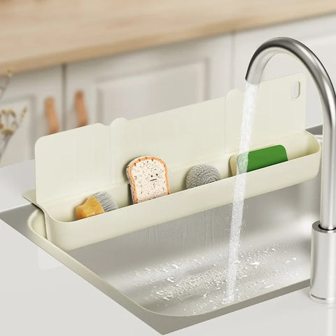 2 in 1 Kitchen Sink Splash Protector with Draining Rack